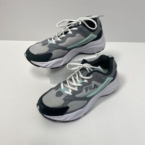 Fila Recollector Womens Athletic Shoes Size 7 Grey Mint Green Sneakers 5RM01348